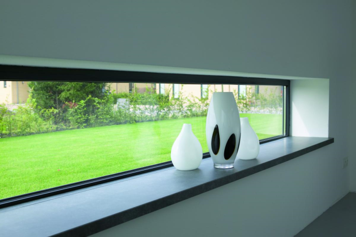 Подоконники пластик «Möller» (Moeller, Меллер) LD-40 серый топаз матовый